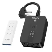 Tiffcofio Holiday Outdoor Timer Waterproof, Remote Control Dusk to Dawn Sensor