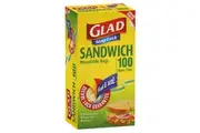 Glad Snap Lock Sandwich Bags 100 Pack x 6