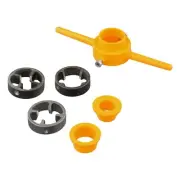 6pcs Manual Pipe Threader with 3 Sizes for Plumbing PVC Thread Tool Maker
