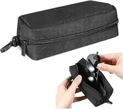 [LIFKOME] Soft Glasses Case with Zipper Dual Eyeglass Holder Compact Portable Organizer for Sunglasses
