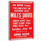 1954 Miles Davis Open Door Small Concert Poster or Canvas Home Decor
