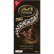 Lindt Lindor 60% Cocoa Dark Chocolate Block 100g