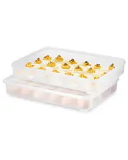 Sorbus Set of 2 Egg Containers With Lids
