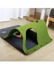 Kitten Tunnel Crinkle Tube Cat Toys Folding Tunnel Toy ( Missing Hanging Mouse)