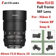 7artisans 60mm F2.8 2X Magnification Macro MF Lens for Canon RF Sony E Nikon Z