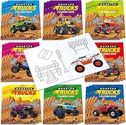 Honoson 24 Pcs Coloring Books Truck Party Favor Bulk for Kids Mini DIY Art Drawing Book Truck Activity Sheets Coloring Book for Truck Themed Birthday Goodie Bag Filler Classroom Supplies