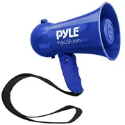 Pyle PMP18 Portable Mega Horn Loudspeaker with Siren + Microphone (Navy Blue)