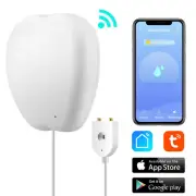 WIFI Smart Water Leak Sensor Detector APP Alarm Home Water Leak Detector White