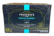 Frederik's By Meijer Toasted Coconut Light Roast Coffee Keurig K Cups 12 ct