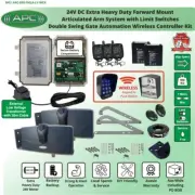 Articulated Arm Double Driveway Opener External Transformer Wireless Controllers