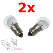 2x BULB 14V 7W E10 SOLEX REAR LIGHT VELOSOLEX MOPED MICRON EDISON SCREW TYPE