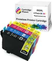 4 Pack (1BK,1C,1M,1Y) Compatible Ink for Epson 202XL for Epson Expression Home XP-5100 Workforce WF-2860