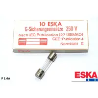 在飛比找蝦皮購物優惠-1個 - 德國 ESKA  F 1.6A 250V (F-快