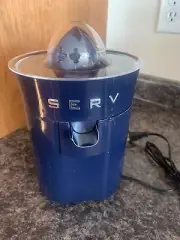 Servappetit Blue 50s Retro Style Electric Citrus Juicer SERV Orange Lemon Lime