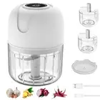 250ML Electric Garlic Chopper Vegetable Meat Slicer Grinder Blender Crusher USB