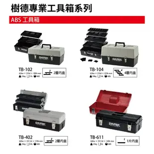 SHUTER樹德TB-102 / TB-104 工具箱專業型工具箱 耐重 零件 工業收納