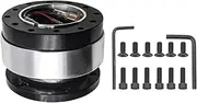 Quick Release Steering Wheel Hub - Aluminum Steering Wheel Quick Hub,Compact Removable Small Replacement Adapter for Car Truck Boat Automotive Drift Adventure