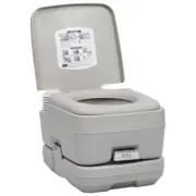 Portable Camping Toilet 10+10L Outdoor Travel Waste Potty Commode Manual Flush