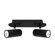 Cougar Lighting Urban 2lt 10w LED Rail Spot Light Black