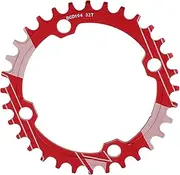 Lebycle 104BCD Round Narrow Wide Chainring Bicycle 32T Crankset Tooth Plate Parts Lightweight Aluminum Alloy Material Mountain Bike Chain Gear Efficient Transmission