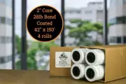 4 Rolls 28lb Coated Bond 42" x 150' Inkjet Presentation Paper HP Canon Plotter