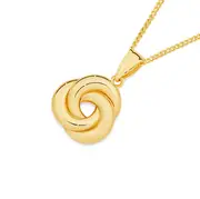 9ct Gold Polished Knot Pendant
