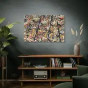Blue Poles By Jackson Pollock Canvas Wall Art Painting Print