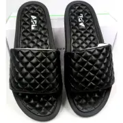 NEW Black APL Athletic Propulsion Labs Lusso Quilted Leather Slide Men's Sz 14