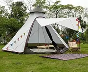 Waterproof Indian Camping Beach Yard Canopy Awning Gazebo Glamping Yurt Tent New