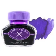 Thornton's Luxury Goods Fountain Pen Ink Bottle, 30ml - Purple, 3 Pack