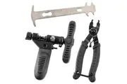 BIKEHAND Bike Bicycle Chain Wear Checker, Quick Master Link Pliers & Chain Breaker Rivet Tool - Professional Chain Tool Kit