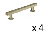 *4* Amerock Everett 5-1/16 in. (128mm) Modern Golden Champagne Bar Cabinet Pull