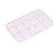15 Slots Compartment Organiser Storage Box Beads Jewellery Craft Nail AK_