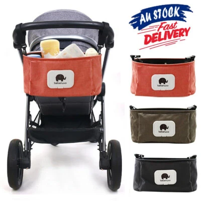 Pram Pushchair Baby Stroller Storage Buggy Cup Bottle Holder Organiser Mummy Bag