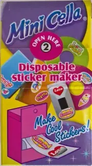 ~ Cella Tomy - MINI STICKER MAKER ART CRAFT SCRAPBOOKING SCRAP BOOK