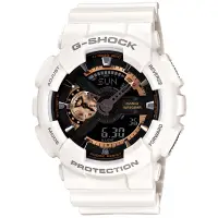 在飛比找博客來優惠-【CASIO】G-SHOCK 復古重機型裝置機械感雙顯運動錶