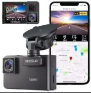 D1 pro Dual Dash Cam 4K Record Inside - Front and Inside Dash Camera GPS WiFi.