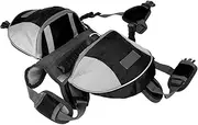 Werily Dog Saddle Bag, Breathable Mesh Dog Saddle Bag for Small Dogs for Large Dogs for Medium Dogs (Black, S)