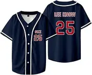[babyhealthy] Kpop Felix Baseball Jersey Bangchan Chaotic Han in Hyunjin Lee Know Changbin Seungmin Dominate World Tour Merch