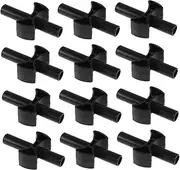 TOBBOMEY 12pcs Trampoline Pole Gap Spacers Cross Shaped Cushion for Replacement Enhance Safety Extend Lifespan Compatible with Multiple Trampoline Models