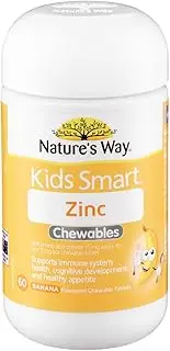 Nature's Way Kid's Smart Zinc Chewables Banana Flavoured 60 Tablets