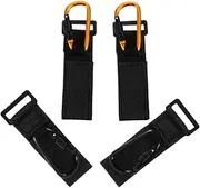 Yardwe 4Pcs Stroller Hooks Diaper Bag Clips for Strollers Lightweight and Portable Hangers for Shopping Carts Secure Strap Design Compatible with Pushchairs