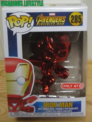 NIB Iron Man Red Chrome Target Exclusive Funko Pop! Marvel Avengers Infinity War