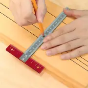Aluminum T Square Positioning Ruler 170mm x 85mm CNC Cutting Laser Printed Scale High Precision Drafting Tool Architect
