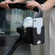 Stroller Mobile and Cup Holder 2 in 1 Universal Pushchair Pram Bottle Organizer