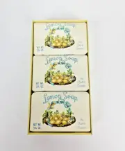 Vintage Cape Shore Paper Lemon Soap - Three 3.25oz Soaps NIB