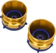 1 Pair Nab Hub Adapters, 10 Inch Opener Polished Aluminium Nab Hub Device, Universal Loading Device for Reel to Reel Tapes, for Studer, for Akai, for Teac (Gold)