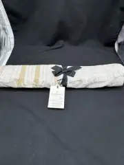 Hearth & Home W/ Magnolia Cotton & Jute Oversized Table Runner 20”x90” Off White