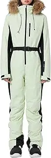 [Raylans] Womens One Pieces Ski Suits Jumpsuits Insulated Waterproof Snowsuits Winter Outdoor Snowboard Coveralls