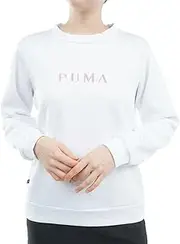 [PUMA] Women's Golf W Stretch Litte Tie Jacquard Crew Neck Pullover